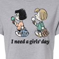 thumbnail image 3 of Peanuts - I Need A Girls Day - Juniors Cropped Cotton Blend T-Shirt, 3 of 6