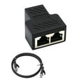thumbnail image 4 of Adaptador Extensor Divisor De Enchufe De Red Ethernet LAN De 2x1 A 2 Zócalos + Cable SM SunniMix Adaptador divisor, 4 of 8