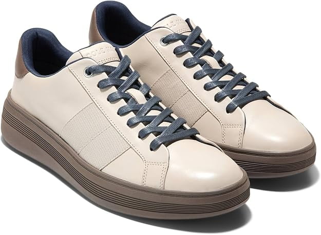 Cole Haan Men's Grand Crosscourt Premier, Silver Lining/Truffle Cole Haan Men's Grand Crosscourt Premier, Silver Lining/Truffle