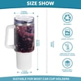 thumbnail image 3 of Tiger Flowers 40 oz Tumbler with Handle Insulated&nbsp;Travel Mug&nbsp;Lid Straw Leak Proof Steel Vacuum Water Bottles Glasses Fits in Car Cup Holder, 3 of 7