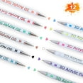thumbnail image 4 of 3D Acrylic Gel Pen Set for Writing and Art 10 Mm Gel Pens Acrylic Paint Markers for Coloring and Craft Projects, 4 of 5