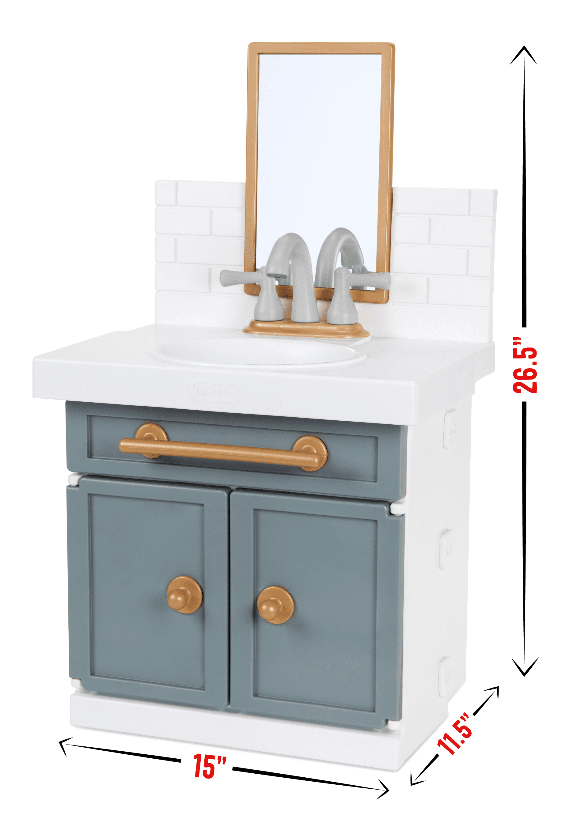 Buy Little Tikes First Bathroom Sink with Real Working Faucet Pretend