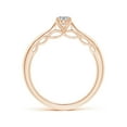 thumbnail image 2 of ANGARA Natural 0.43 Ct. Diamond Solitaire Engagement Ring in 14K Rose Gold for Women (Ring Size: 4.5), 2 of 9