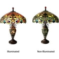 thumbnail image 2 of RADIANCE Goods Tiffany-Style 3 Light Victorian Double Lit Table Lamp 18" Shade, 2 of 2