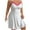 White1, variant on Diufon Women's Plus Size Pajamas Dress Knitted Lace V Neck Sleeveless Nightgowns Trendy Solid Color Sleepwear