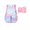 BLUE, variant on Lightweight Gradient School Backpack, Cute Rainbow Design, Durable Oxford Cloth, for Elementary Students, with Multiple Compartments