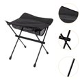 thumbnail image 6 of koolsoo Camping Stool Outdoor Foot Stool Space Saving with Mesh Pocket Fishing Chair Seat Supplies for Traveling Outdoor Black, 6 of 8