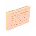 thumbnail image 1 of Almohadilla de práctica de sutura de 3 capas de silicona de grado alimenticio, sin olor, modelo de piel de entrenamiento de alta simulación para estudiantes y profesores., 1 of 11