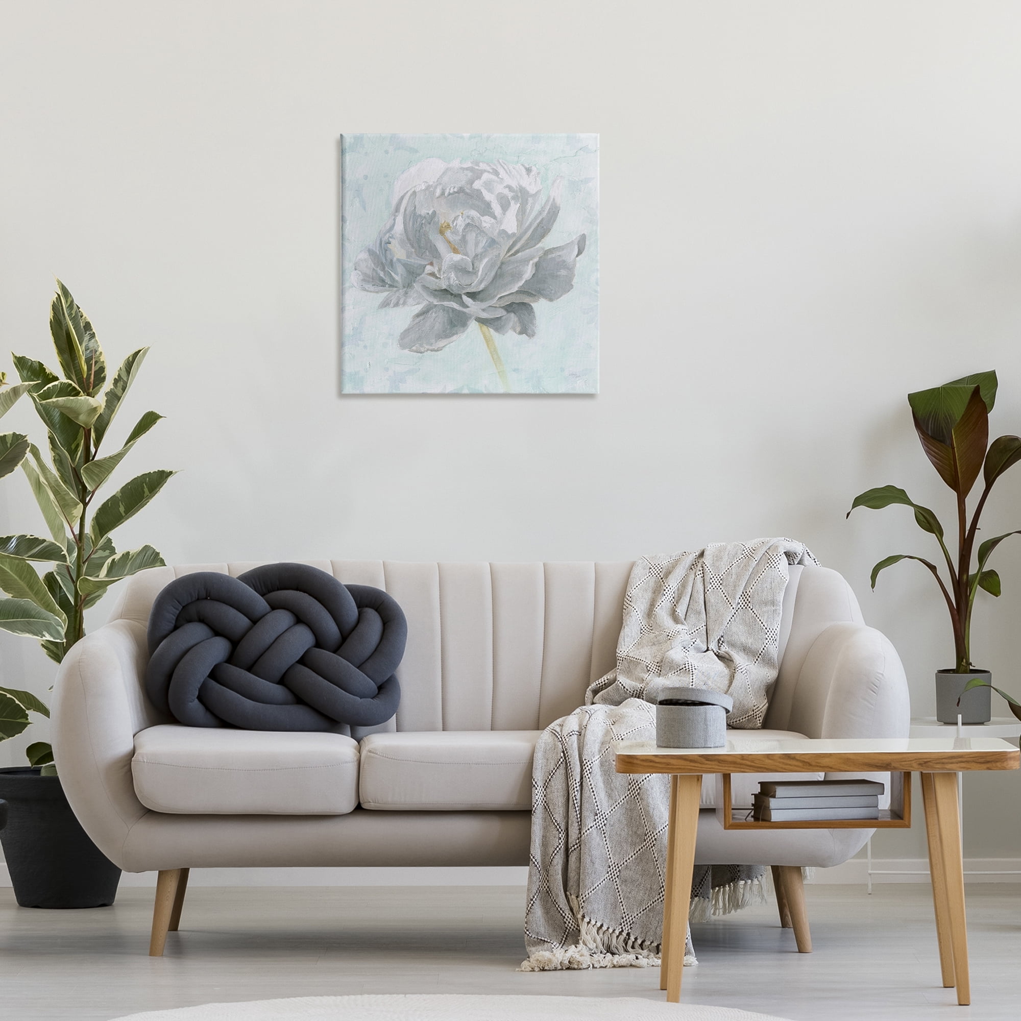 Stupell Industries Sublime Peony Bloom Botanical & Floral Painting Gallery Wrapped Canvas Art Print Wall Art, 24 x 24