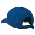 thumbnail image 3 of Peace Symbol Embroidered Cotton Twill Cap - Royal OSFM, 3 of 5