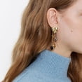thumbnail image 4 of PISONIC Boho Vintage Gold Silver Heart Tassel Earrings 18K Gold Plated Chain Heart Dangle Drop Earrings Jewelry Gifts for Women, 4 of 6