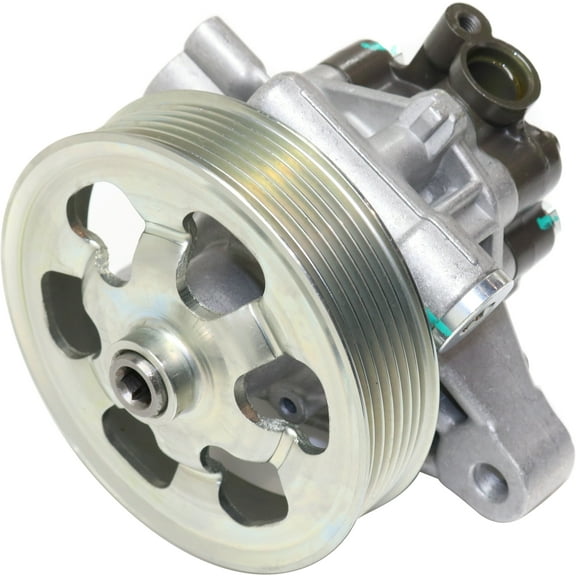 Power Steering Pump Compatible with 2008-2012 Honda Accord 4Cyl 2.4L With Pulley