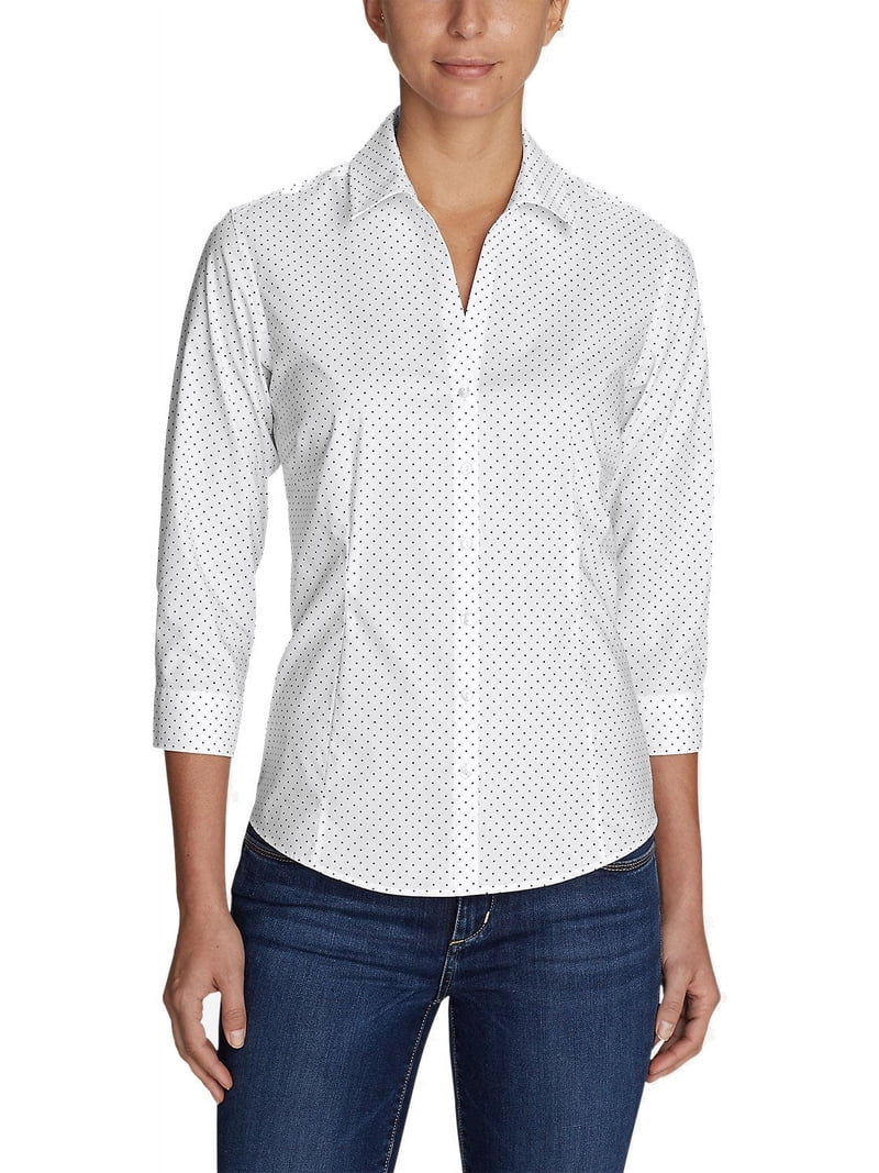 eddie bauer wrinkle free dress shirts Eddie Bauer Women's Wrinkle-Free Long-Sleeve Shirt