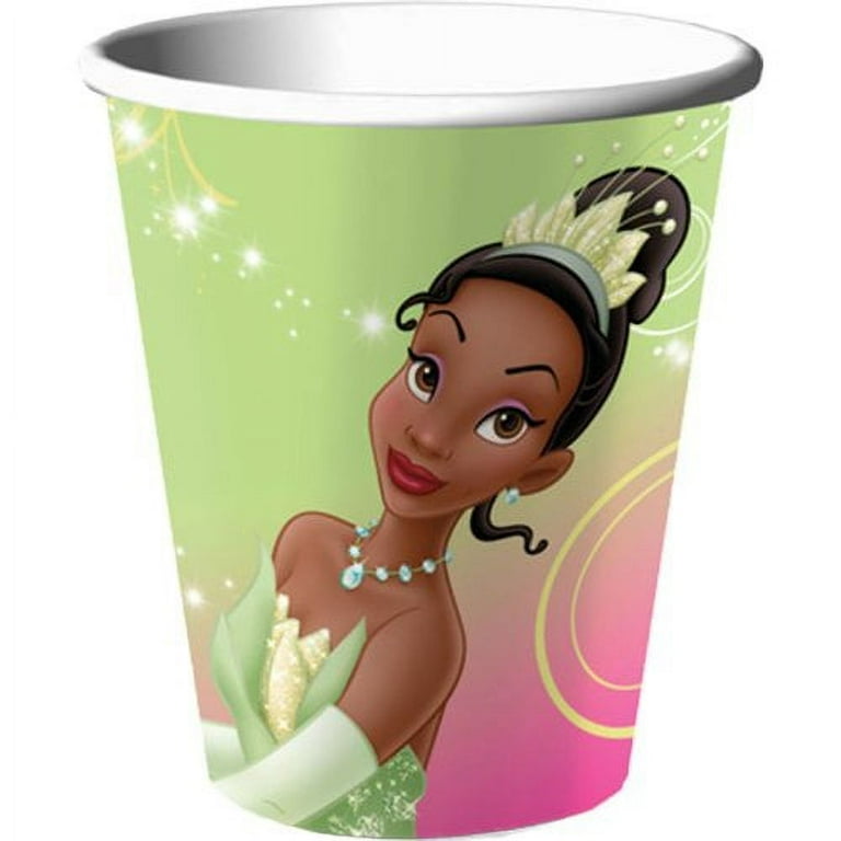 Amscan Sparkling Princess Paper Cups – 9 Oz, 8 Pack, Pink, For Birthday Parties, Kids Celebrations