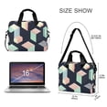 thumbnail image 3 of FORMRS 16" Laptop Bag Carrying Sleeve Case with Handle Travel Shoulder Briefcase, Black Cubes, 3 of 8