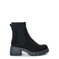 No Boundaries Women's Knit Chelsea Boots, Wide Width Available