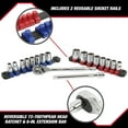 thumbnail image 5 of Hyper Tough 20-Piece 3/8-Inch Drive Ratchet and Socket Set, 5 of 12