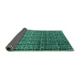 thumbnail image 2 of Ahgly Company Indoor Square Abstract Turquoise Blue Modern Area Rugs, 7' Square, 2 of 4