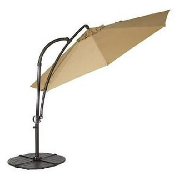 Solar 11ft Offset Umbrella Replacement Canopy - Beige, UV & Water Resistant - UXM1602C, YJAF-01AN-11 - Home Depot Exclusive