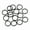 Black (200pcs), variant on HDSupplies 200 Pieces - 4mm Jump Rings Shiny Silver Tone Plated - 21 Gauge