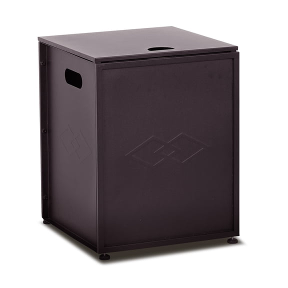 16'' Propane Tank Cover Hideaway Side Table 20 lbs Propane Gas Holder for Gas Fire Pit, Grill, Griddle & Stoves, Bronze