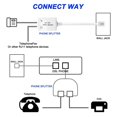 thumbnail image 3 of Divisor de Filtro DSL de 4 Uds, Divisor ADSL para Línea Telefónica Macho A 2 Hembras RJ11 6P4C/6P2C, Adaptador Convertidor de Módem Telefónico, 3 of 5