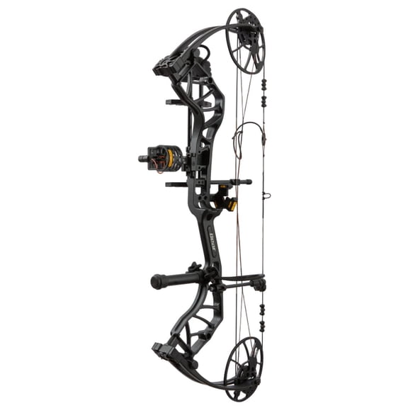 Bear Legit Maxx RTH RH70 Compound Bow, Adjustable 10-70 lbs, 14-30" Draw, Ready-To-Hunt Package, Black (AV54A23117R)