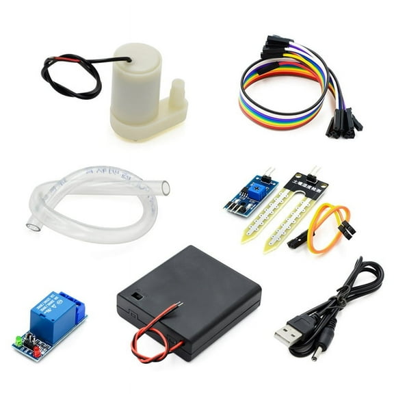 1Set Automatic Irrigation DIY Kit Water Pump Soil Moisture Detection Garden Drip Water y13212