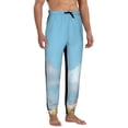 thumbnail image 4 of Xecao Cute Pink Mushrooms Print Active Tech Joggers for Men, Mens Sweatpants Lounge Pants with Pockets-Small, 4 of 5