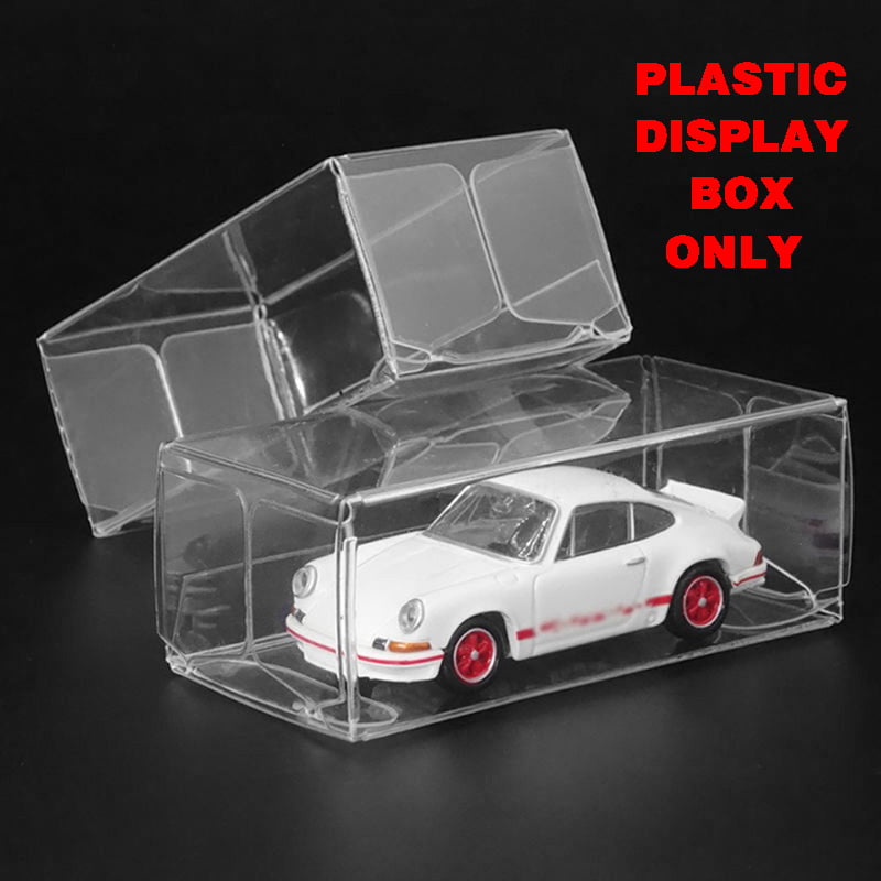 PVC Plastic Display case show case with black plastic base for 1/43 Car model 