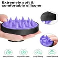 thumbnail image 4 of Hair Shampoo Brush, Scalp Care Hair Brush with Soft Silicone Scalp Massager (Black), 4 of 6