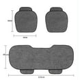 thumbnail image 2 of 1/3 PCS Front Rear Car Seat Cover Breathable Linen Pad Chair Cushion Set Universal, 2 of 5