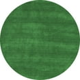 thumbnail image 1 of Ahgly Company Indoor Round Abstract Emerald Green Contemporary Area Rugs, 8' Round, 1 of 4