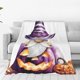 thumbnail image 1 of Balery Halloween Gnome With Pumpkins Manta de Felpa Suave y Acogedora – Cobija de Franela Aterciopelada para Cama, Lavable y Cálida para Sofá, Mascotas, Transpirable-60"x50", 1 of 7