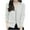 White, variant on Sevevn Women's Fashion Casual V-neck Knitted Top Loose Plus Size Sweate Cardigan Jacket Top Rollbacks