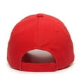 thumbnail image 2 of OC Sports GWT-116  Adj. Garment Wash Cotton Baseball Cap - Red, 2 of 8