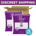 thumbnail image 3 of Poise Incontinence & Postpartum Pads for Bladder Leaks, 7 Drop Ultra Absorbency, Long Length, 78 Count, 3 of 9
