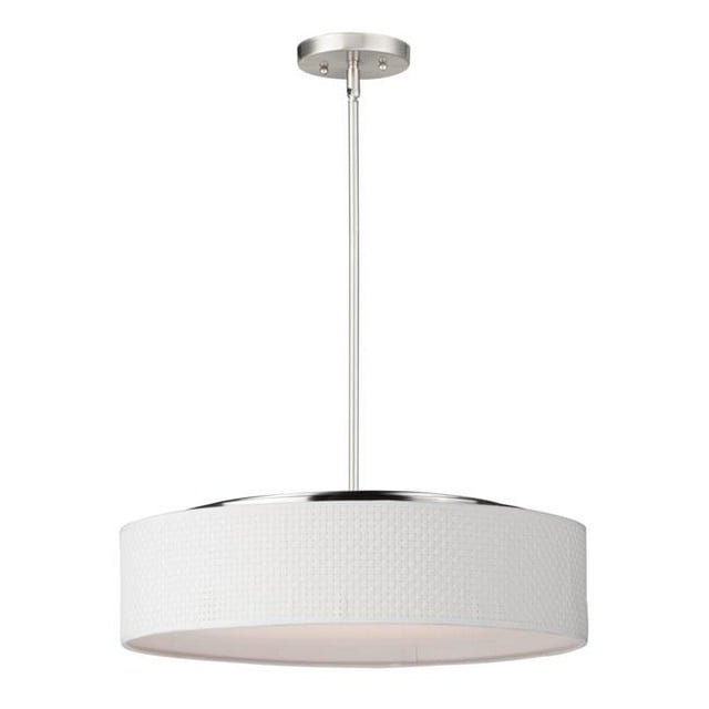 Maxim 10226WWSN 20 Pouces Prime LED Unique Pendentif Plafonnier&44; Nickel Satiné