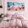 thumbnail image 4 of 3Pcs Pink Beach Canvas Wall Art Tropical Coastal Palm Trees Wall Decor Pictures Preppy Ocean Wave Landscape Posters Prints for Living Room Bedroom Teen Girls Room Artwork Home Decoration, 4 of 6