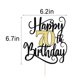 thumbnail image 3 of Cake topper Ruscalin feliz 70.º cumpleaños negro y dorado, 3 of 7