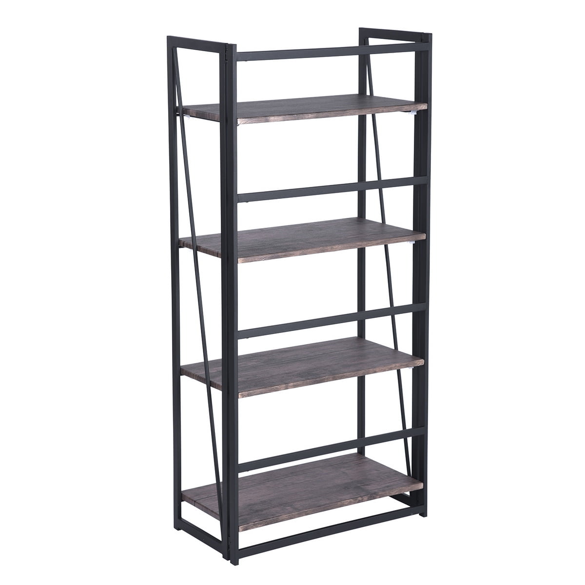 Furniture R Bookshelf Ladder Style 4Tier Shelf Bookcase for Home