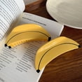 thumbnail image 4 of Jiibva Cute Banana Hair Claw Clips Stylish Fruit Hair Clips Strong Hold Hair Accessories for Women, 4 of 7