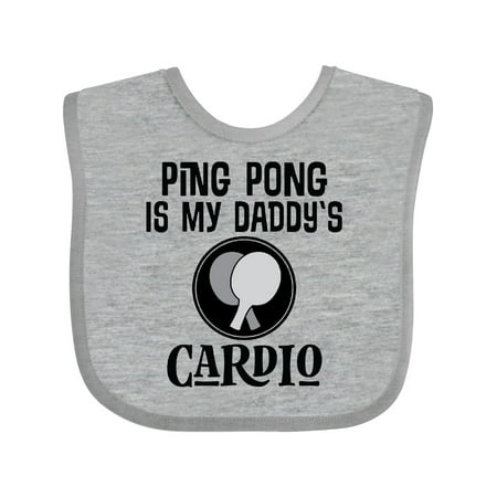 

Inktastic Ping Pong is My Daddys Cardio Gift Baby Boy or Baby Girl Bib