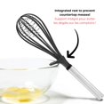 thumbnail image 4 of Starfrit Gourmet STEEL Fouet En Nylon, Résistant À La Chaleur, Sécuritaire Pour Antiadhésif, Manche En Acier Inoxydable, Fouet Trois Ballons Efficace, Support Intégré, Va Au Lave-Vaisselle, 4 of 6