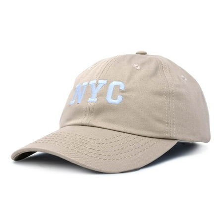 Dalix Ny Baseball Cap Hat New York City Cotton Twill Dad In Dalix Ny Baseball Cap Hat New York City Cotton Twill Dad In Khaki