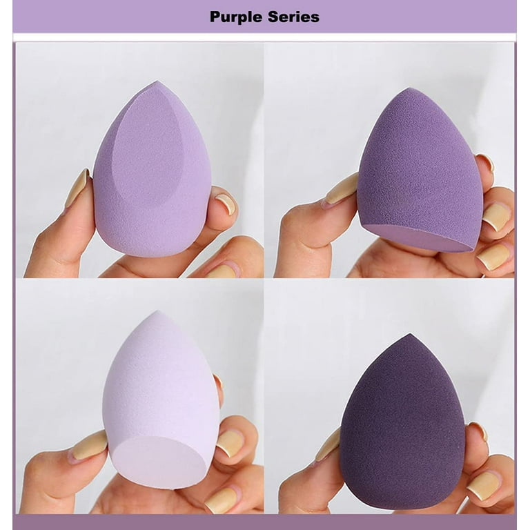 Billbianc 4 Pack Makeup Sponge Set, Soft Sponge for Liquid Foundation, Creams, and PowdersLatex Free Wet and Dry Makeup Egg, Yellow