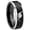 Black 2 Tone Beveled Edge, variant on Dinosaur Concave Black Tungsten Men Ring 10MM