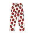 thumbnail image 2 of Vsdgher Hand Drawn Strawberry Print Mens Pajama Pants Sleep & Lounge Pants, PJ Bottoms With elastic waistb and Pockets, 2 of 5