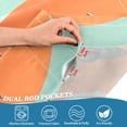 thumbnail image 3 of Yayeee Kitchen Curtains Tier Pair Light Filtering 27"x36" Rod Pocket Short Cafe Window Panel, Retro UFO, 3 of 7