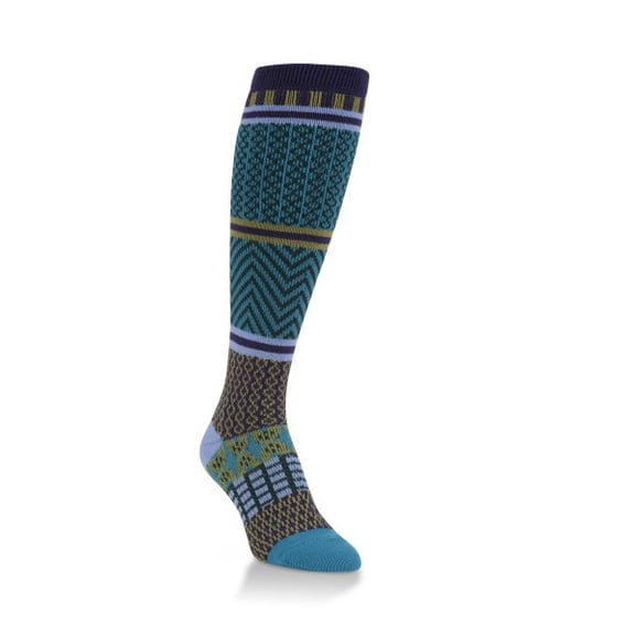 World's Softest Socks Gallery Over The Calf Knee High - Peacock